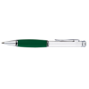 Boreas-I Ballpoint  Pens (Parker Style Refill) Satin Silver/Green Grip