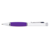 Boreas-I Ballpoint  Pens (Parker Style Refill) Satin Silver/Purple Grip