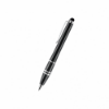 Brass Twist Action Pen w/ Soft-Touch Stylus Glisten Black