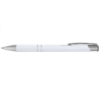 Tres-Chic Softy Pen - Full-Color Metal Pen White/Silver Accents