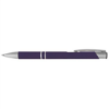 Tres-Chic Softy Pen - Full-Color Metal Pen Dark Purple/Silver Accents