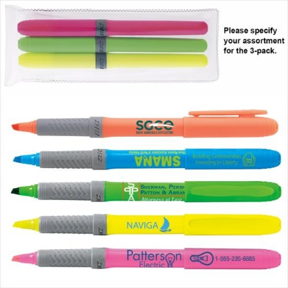 BIC® Brite Liner Grip™ 3-Pack BIC® Brite Liner Grip™ 3-Pack