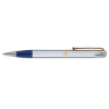 Edda Chrome Ballpoint Pens Blue Grip