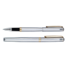 Edda Chrome Rollerball Pens Black Grip