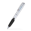 Matte Silver Twist Action Ballpoint Pen Matte Silver/Black Grip