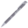 Matte Tres-Chic - Laser Engraved - Metal Pen Gunmetal Gray/Silver Trim