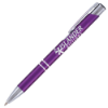 Matte Tres-Chic - Laser Engraved - Metal Pen Purple/Silver Trim