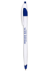 The Derby Ballpoint Pens White/Blue Trim