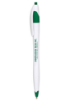 The Derby Ballpoint Pens White/Green Trim