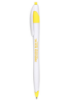 The Derby Ballpoint Pens White/Yellow Trim
