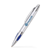 Twist Action Brass Ballpoint Pen w/ Cushion Grip Blue