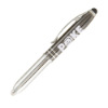 Vivano Duo Pen with LED Light & Stylus - Laser Engraved Gunmetal