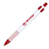 Ribbon Pens White/Red Trim
