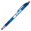 Elite Slim Pens w/Stylus - Full Color Blue Trim