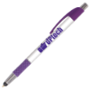 Elite Slim Pens w/Stylus - Full Color Purple Trim