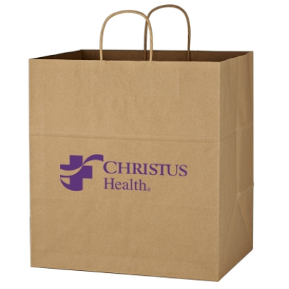 Kraft Paper Brown Shopping Bag - 14" x 15" Kraft Paper Brown Shopping Bag - 14" x 15"