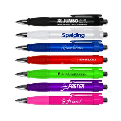 XL Jumbo Retractable Ball Point Pen with Rubber Grip XL Jumbo Retractable Ball Point Pen with Rubber Grip