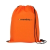 Non Woven Drawstring Backpack - Full Color Orange