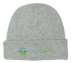 Custom Logo Knit Beanie with Cuff Gray