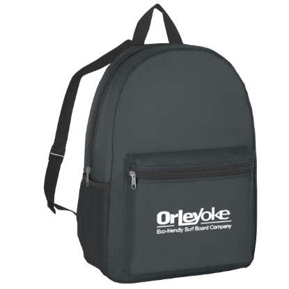 Budget Backpack Black Custom Logo Budget Backpack Black