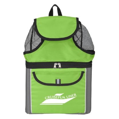 All-in-One Beach Backpack Lime Custom Logo All-in-One Beach Backpack Lime