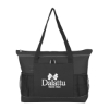 Custom Logo Voyager Tote - Embroidered Black