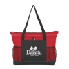 Custom Logo Voyager Tote - Embroidered Red