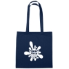 Custom Logo 100% Cotton Tote Bag Navy Blue