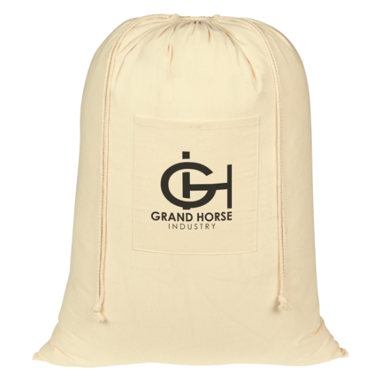 Custom Logo Wash Me Laundry Bag - Natural Natural
