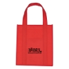 Custom Logo Matte Laminated Non-woven Shopper Tote Bag Matte Red
