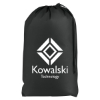 Custom Logo Non-Woven Laundry Bag Black
