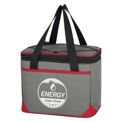 Bolt Kooler Bag Gray With Red Custom Logo Bolt Kooler Bag Gray With Red