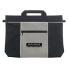 Custom Logo Metro Document Bag Black With Gray