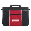 Custom Logo Metro Document Bag Black With Red