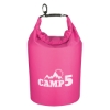 Custom Logo Waterproof Dry Bag - 5 Liter Fuchsia