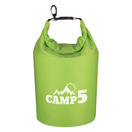 Custom Logo Waterproof Dry Bag - 5 Liter Lime