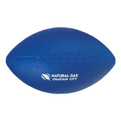 Large Football Blue Custom Logo Large Football Blue