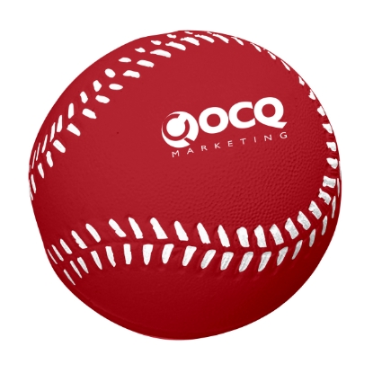 Baseball Sport Stress Reliever Red Custom Logo Baseball Sport Stress Reliever Red
