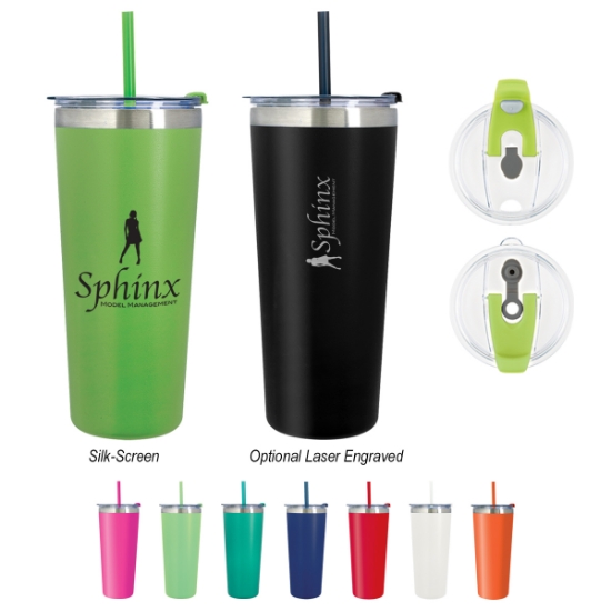 Custom Logo 24oz Colma Tumbler Black
