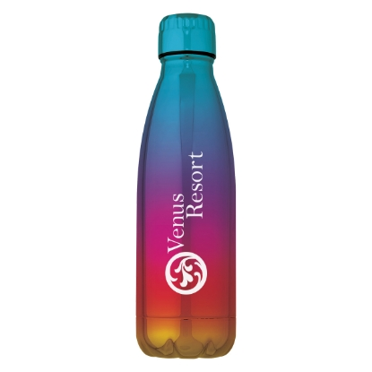 16 oz Verdi Stainless Steel Swiggy Bottle Rainbow Custom Logo 16 oz Verdi Stainless Steel Swiggy Bottle Rainbow