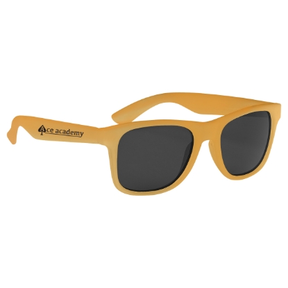 Color Changing Malibu Sunglasses Frost Orange Custom Logo Color Changing Malibu Sunglasses Frost Orange