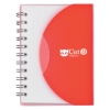 Custom Logo Mini Spiral Notebook Frost Red