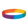 Custom Logo Single Color Silicone Bracelet Rainbow