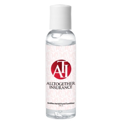 Hand Sanitizer- 2 oz. Clear Custom Logo Hand Sanitizer- 2 oz. Clear