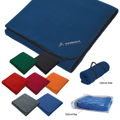 Fleece Stadium Blanket Strapped Custom Fleece Stadium Blanket Strapped
