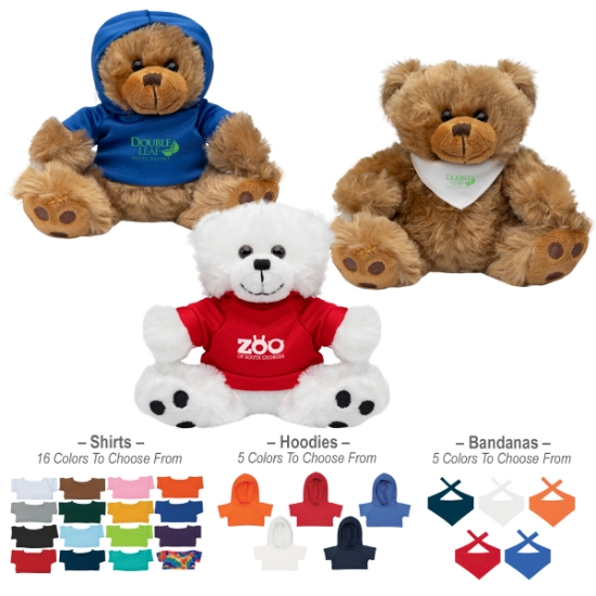 Plush Big Paw Bear with Shirt