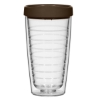16 Oz Hydro Double Wall Tumbler with Lid Brown