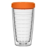 16 Oz Hydro Double Wall Tumbler with Lid Orange