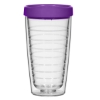 16 Oz Hydro Double Wall Tumbler with Lid Purple