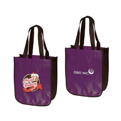 Laminated Tote Bag Purple Laminated Tote Bag Purple